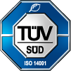 ISO 14001:2015 Zertifikat: 12 100/104 7858 TMS