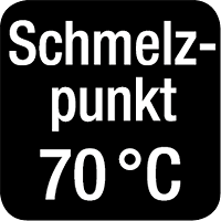 Point de fusion 70&deg;C