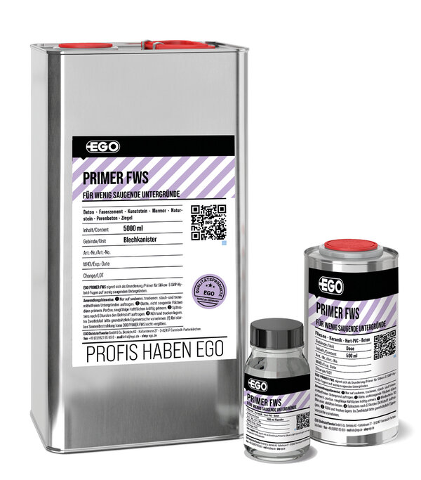 Primer f&uuml;r Silikon- &amp; Hybrid-Fugen auf wenig saugenden Untergr&uuml;nden