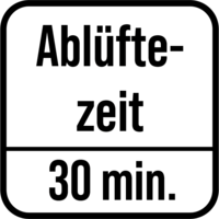 Durée d’évaporation 30 min.