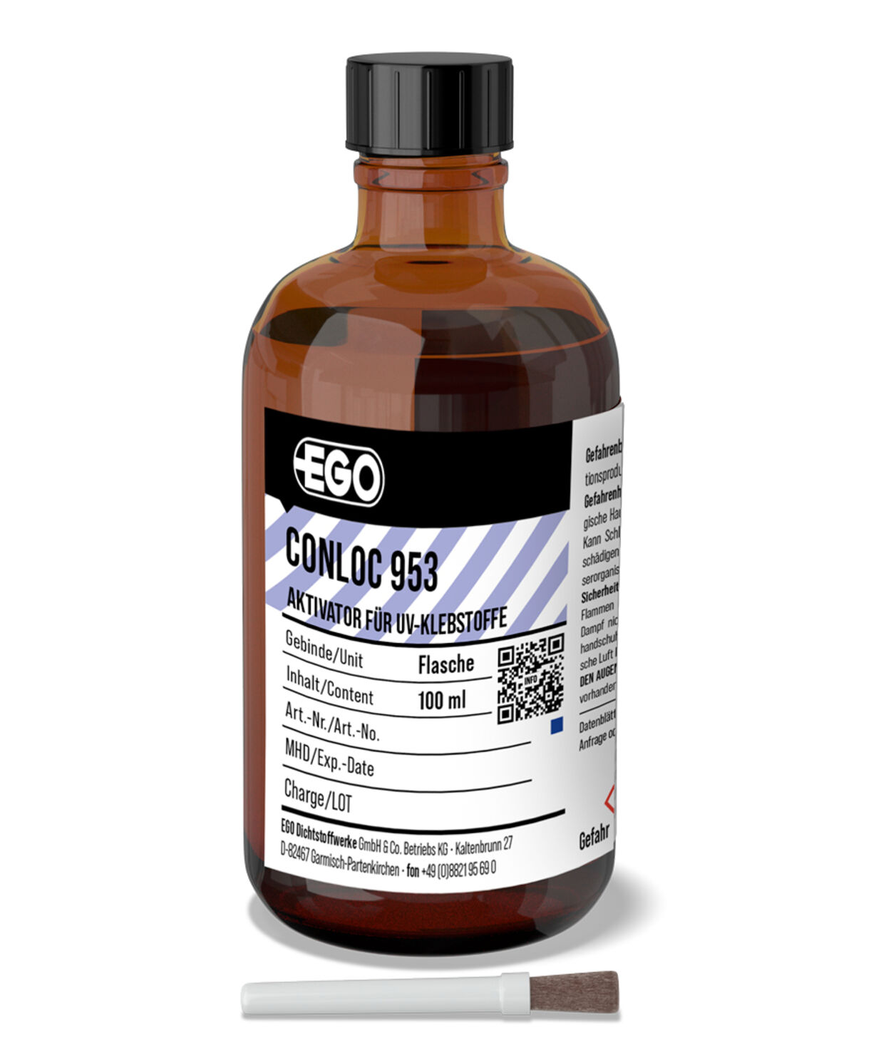Adhesive activator for glass bonding without UV application