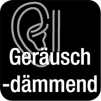 Geräuschdämmende Eigenschaft