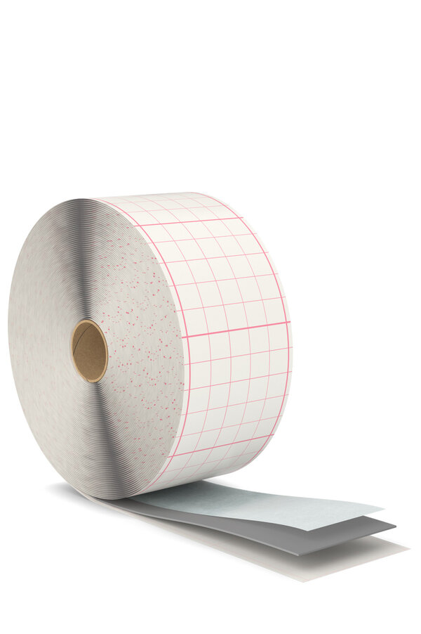 Butylband mit Vlieskaschierung zur wasserdichten Abdichtung von Wand-/Bodenfugen