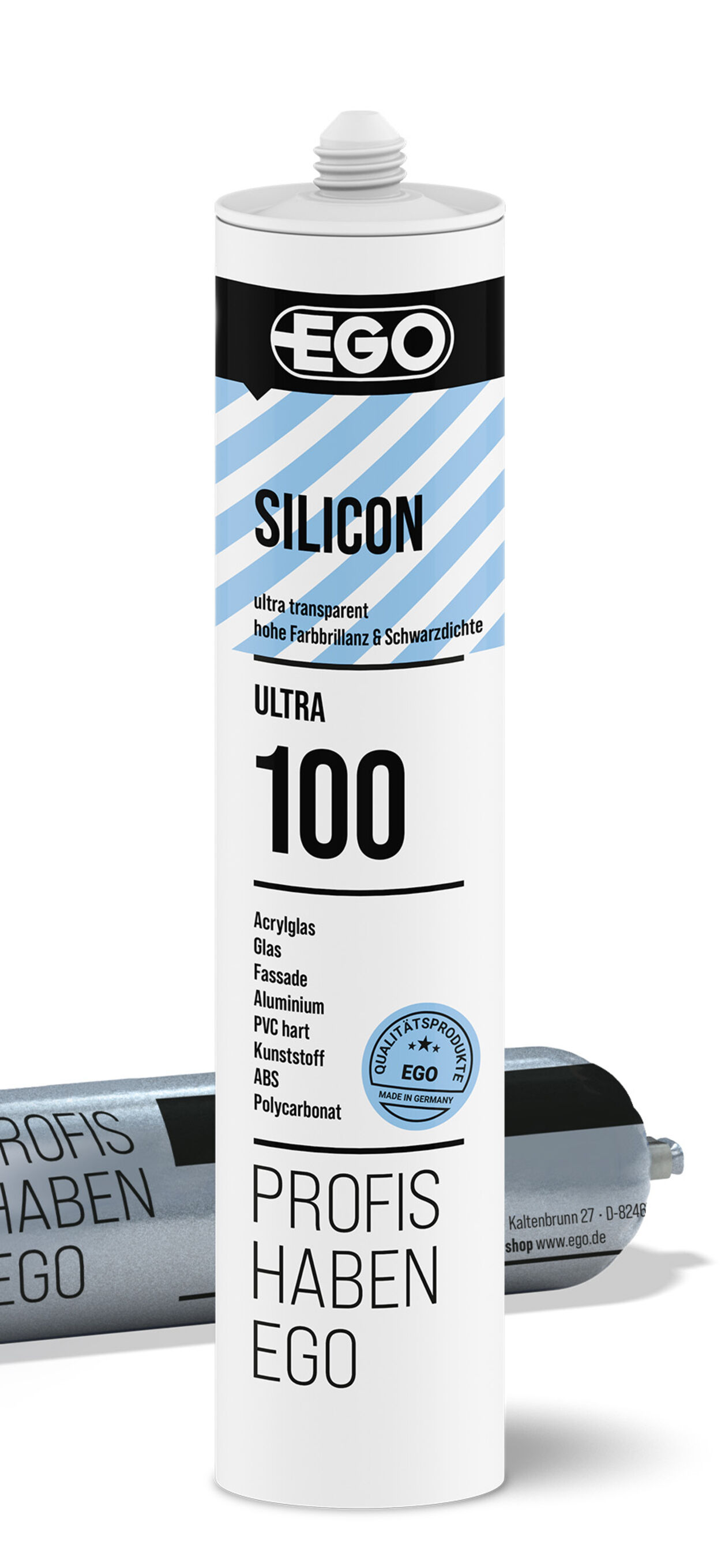 Colle et mastic silicone pour le collage du verre acrylique