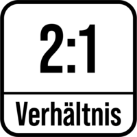 Verh&auml;ltnis 2:1
