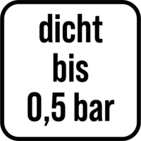 Étanche jusqu'à 0,5 bar