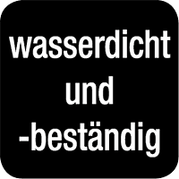 Wasserdicht und wasserbeständig