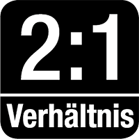 Verhältnis 2:1