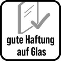 Excellent adhesion to glass