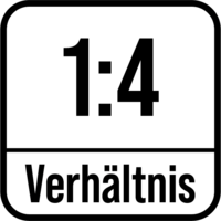 System ratio 1:4