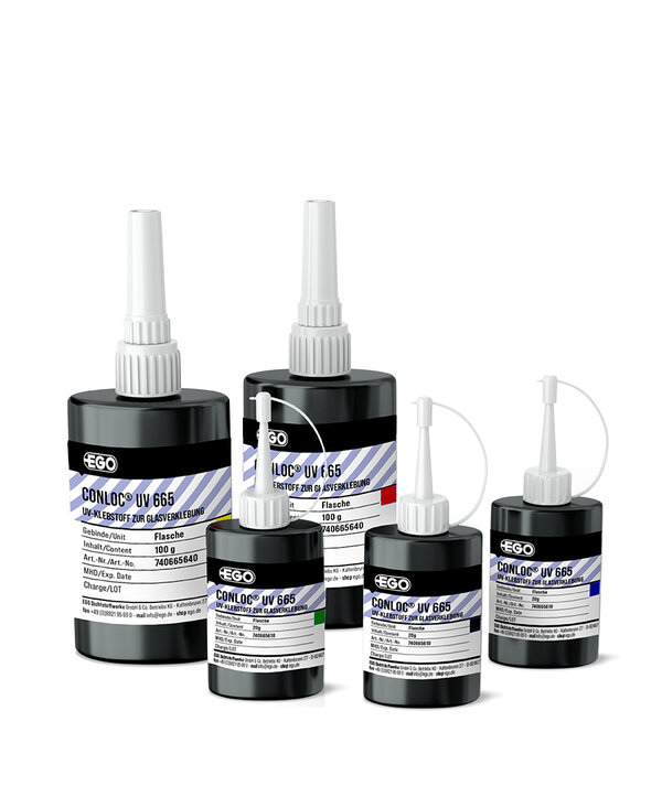 Adh&eacute;sif UV pour le   collage du verre