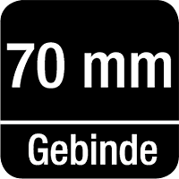 Taille de l'emballage 70 mm