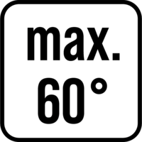 max. 60°