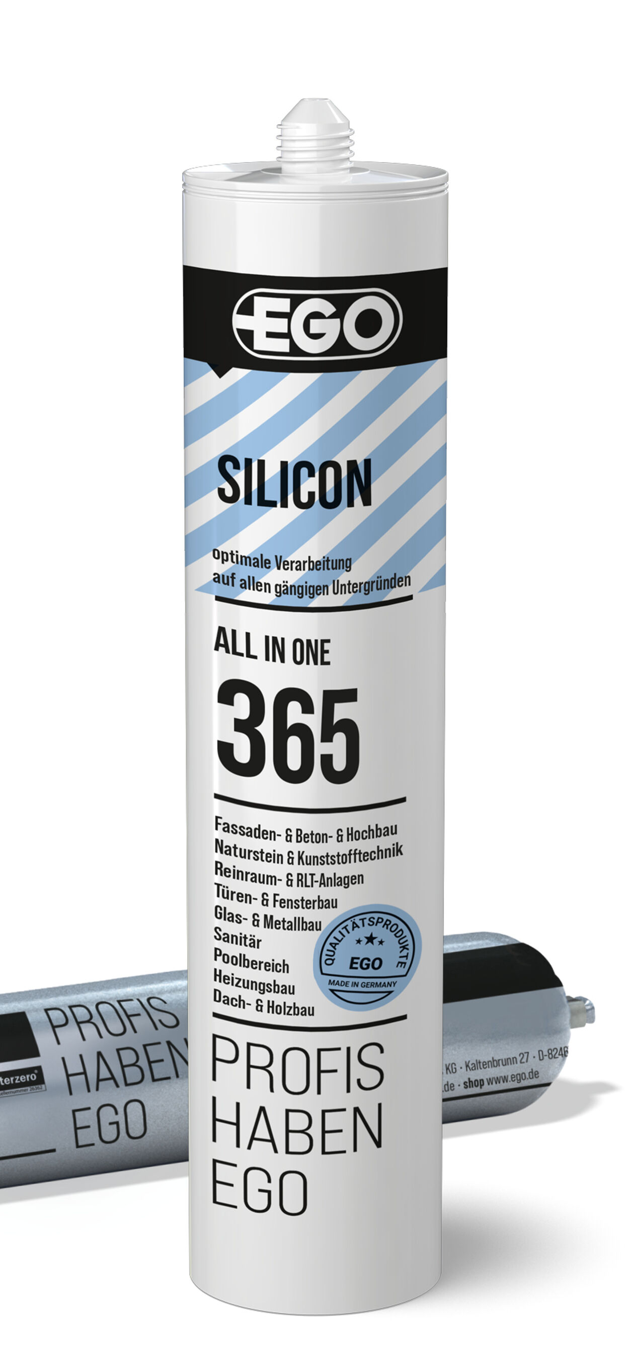Mastic silicone premium pour tous les supports courants